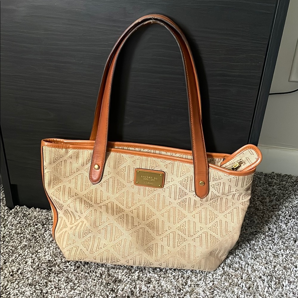 Polo by Ralph Lauren Tan and Brown Tote